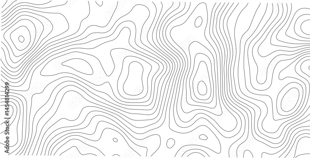 Poster Abstract topographic contours map background .Topographic background and texture, monochrome image. Topography and geography map grid abstract backdrop. Business concept. Topography map concept.	