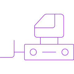 Escavator icon single vector illustration