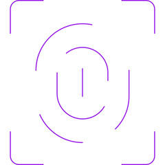 Fingerprint icon single vector illustration