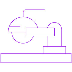 Microscope icon single vector illustration