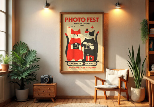 Soviet Style Photo Poster Template