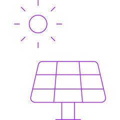 Solar panel icon single vector illustration