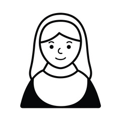 Fototapeta premium vector illustration of a girl