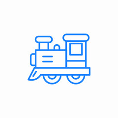 steam train railway icon sign vector