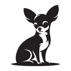 Cute Chihuahua Dog Vector Illustration Small Breed Companion Animal