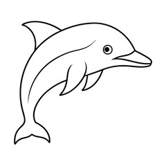 Fototapeta premium dolphin isolated on white