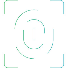 Fingerprint icon single vector illustration