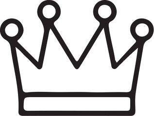 Crown icons set