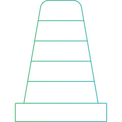VLC icon single vector illustration