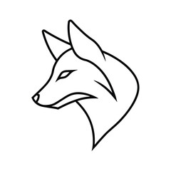 Obraz premium wolf head icon