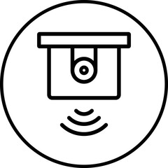 CCTV icon single vector illustration