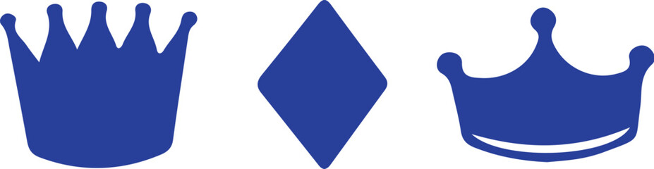 Obraz premium Crown icons set