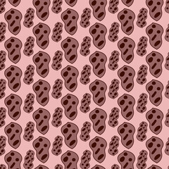 seamless pattern design with skulls pattern design