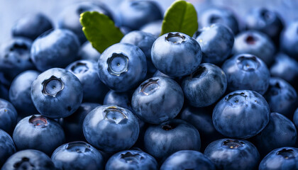 fresh and vibrant blueberries stacked together perfect for healthy recipes or fruit themed designs