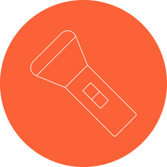 Torch icon single vector illustration