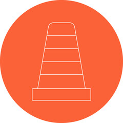 VLC icon single vector illustration