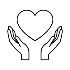 Obraz premium hands holding heart