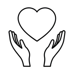 Obraz premium hands holding heart