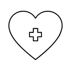 Fototapeta premium heart with cross