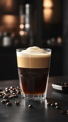 Gourmet Coffee Beans & Nitro Brew in Goblet Glass