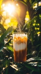 Gourmet Caramel Latte with Crumble Topping