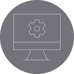 Settings icon single vector illustration