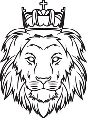 lion head vector