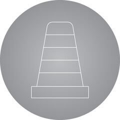 VLC icon single vector illustration