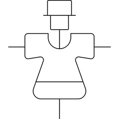 Dresses icon single vector illustration