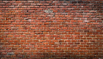 old red brick wall background