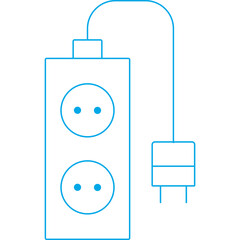 Extention icon single vector illustration