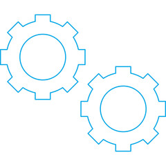 Gear icon single vector illustration