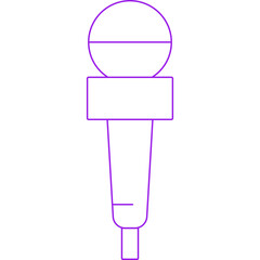 Mic icon single vector illustration