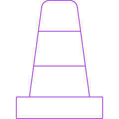 VLC icon single vector illustration