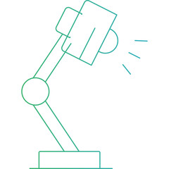 Lamp icon single vector illustration