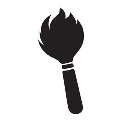 Paintbrush icon vector illustration for design projects enhance your creativity