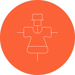 Dresses icon single vector illustration