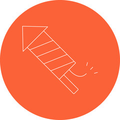 Fireworks icon single vector illustration