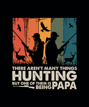 Hunting Dad T-shirt Design