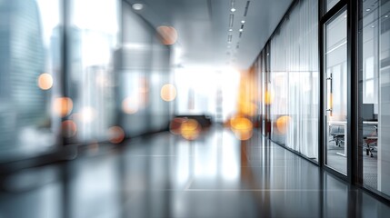 Dynamic office space exploration modern workplace photography blurred environment contemporary view