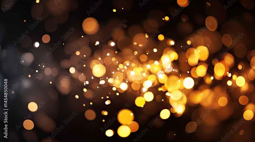 Aufkleber dynamic bokeh light effects for business concept design in creative artscale environments