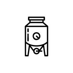 Fementation icon logo flat vector design