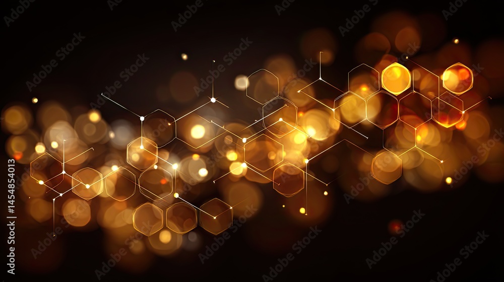 Aufkleber bokeh light effect design for business concepts in modern art creative workspace environment