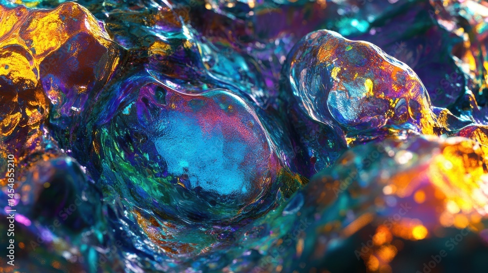 Aufkleber vibrant abstract texture created by generative ai