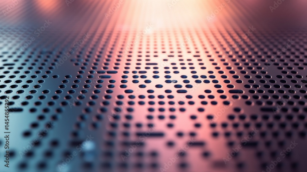 Poster an abstract close-up of a metal surface with a modern gradient effect, creating a smooth and futuris