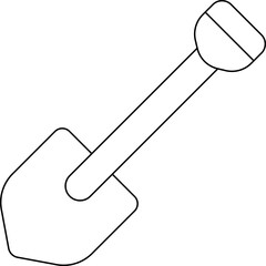 Showel icon single vector illustration