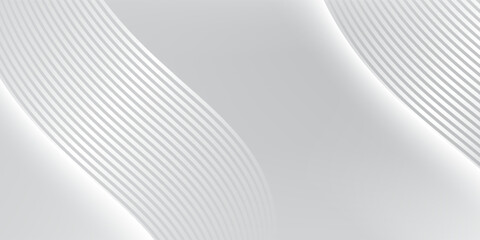 Naklejka premium abstract white background with gradient color and artistic dynamic line decoration