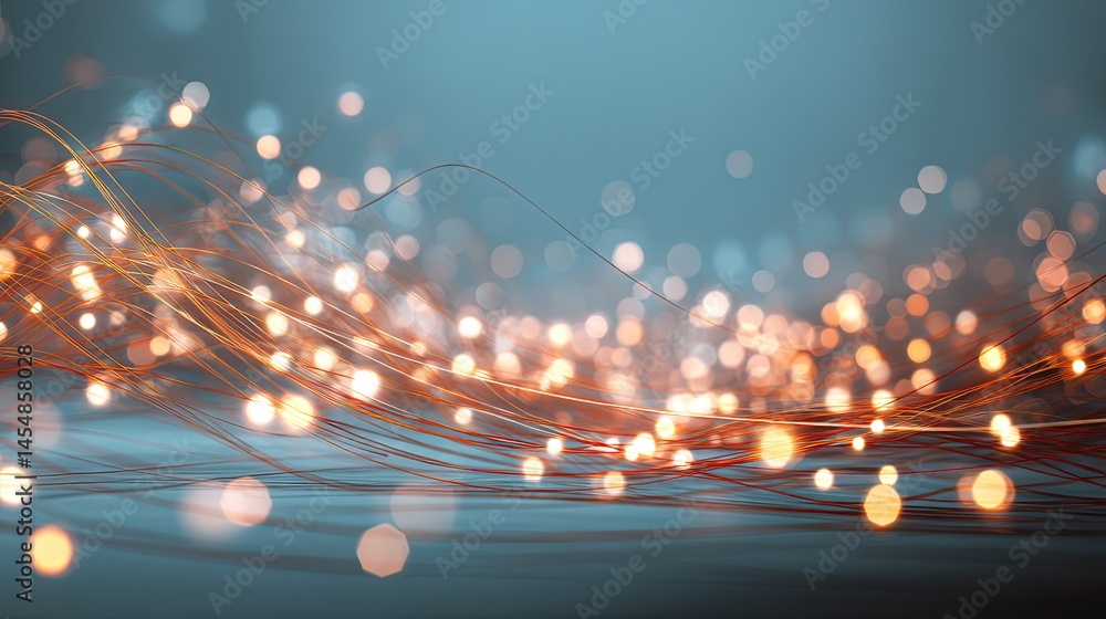 Aufkleber dynamic bokeh light effects for business concept design in artistic environments