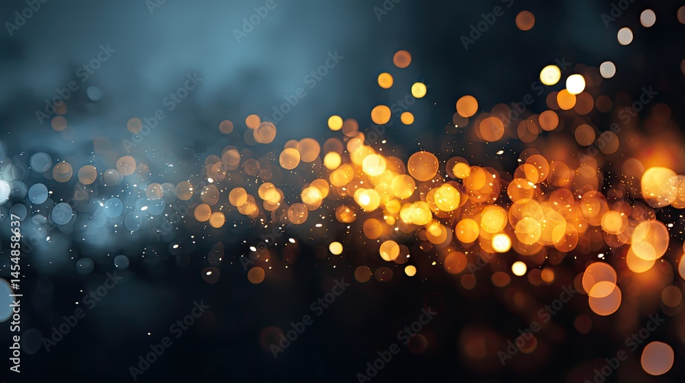 Aufkleber dynamic bokeh light effects for business concept design abstract environment artistic viewpoint