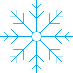 Snowflake icon single vector illustration